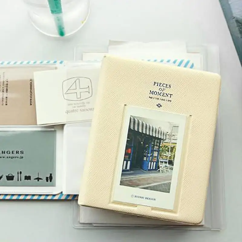 Кейс для альбома для хранения Polaroid Photo New 64 кармана для кредитных карт, банковских карт, ID карт, цветная пленка для FujiFilm Instax Mini