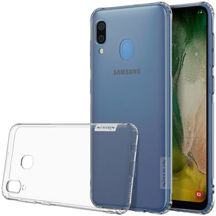 Grey Для samsung Galaxy A30 чехол Nillkin натуральный прозрачный мягкий кремний TPU Защитный чехол для samsung A50 чехол 6,4'' - Цвет: Grey