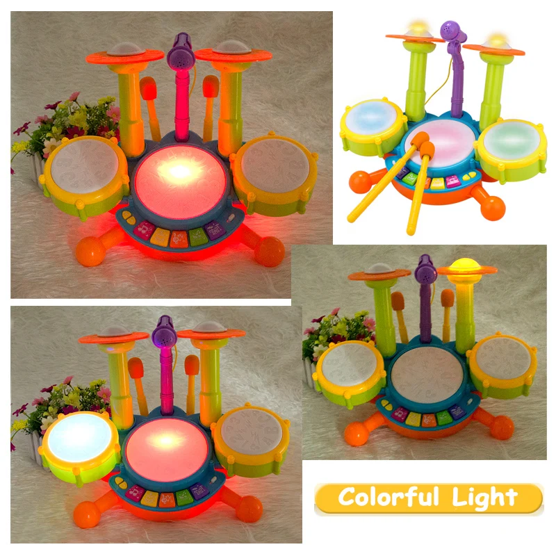 Детские игрушки Музыкальный барабан набор детский Джазовый Комплект