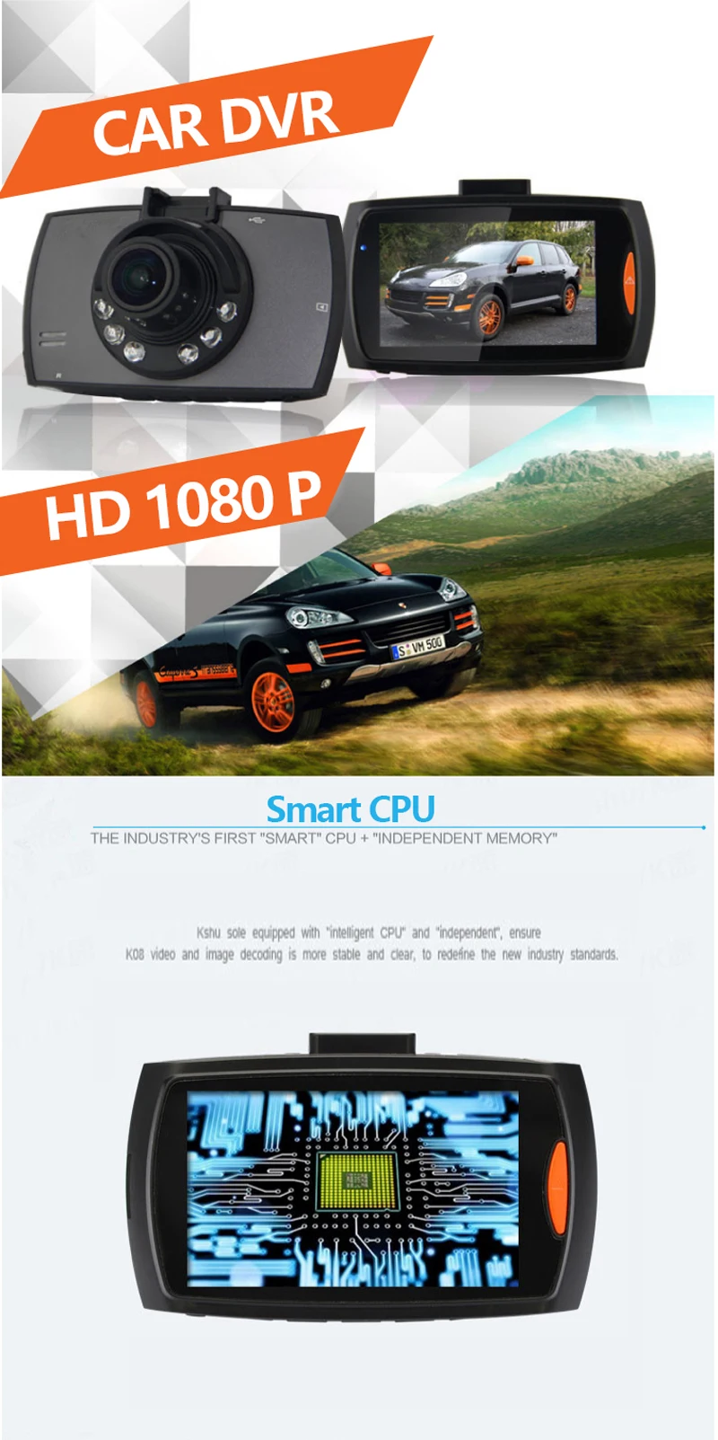Cemichen Full HD 1080 P Автомобильный видеорегистратор 2,7 дюймов ips экран Автомобильная камера с двойным объективом видеорегистратор ночного видения g-сенсор Регистратор