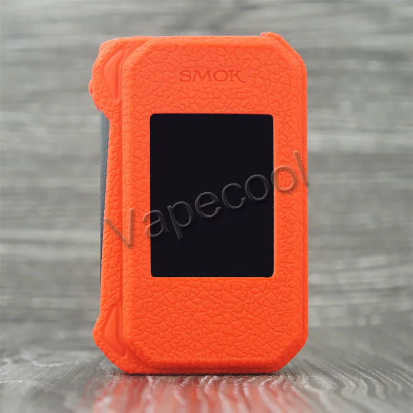 Red Силиконовый чехол кожи для электронных сигарет SMOK G-PRIV 2 Luxe Edition 230 Вт Box Mod и силиконовой крышкой Warp рукав Non-slip подходит Vape электронных сигарет SMOK GPRIV 2 - Цвет: Red