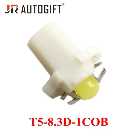 

200PCS car styling DC 12V T5 8.5D 1COB 8.3D Car Light Instrument Dashboard Light Auto Interior Small Lamp White Red Blue Green
