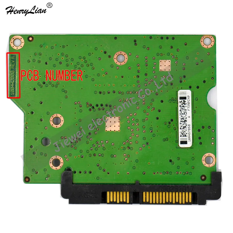 HDD PCB FOR LOGIC BOARD/BOARD NUMBER: 100442000 REV A |