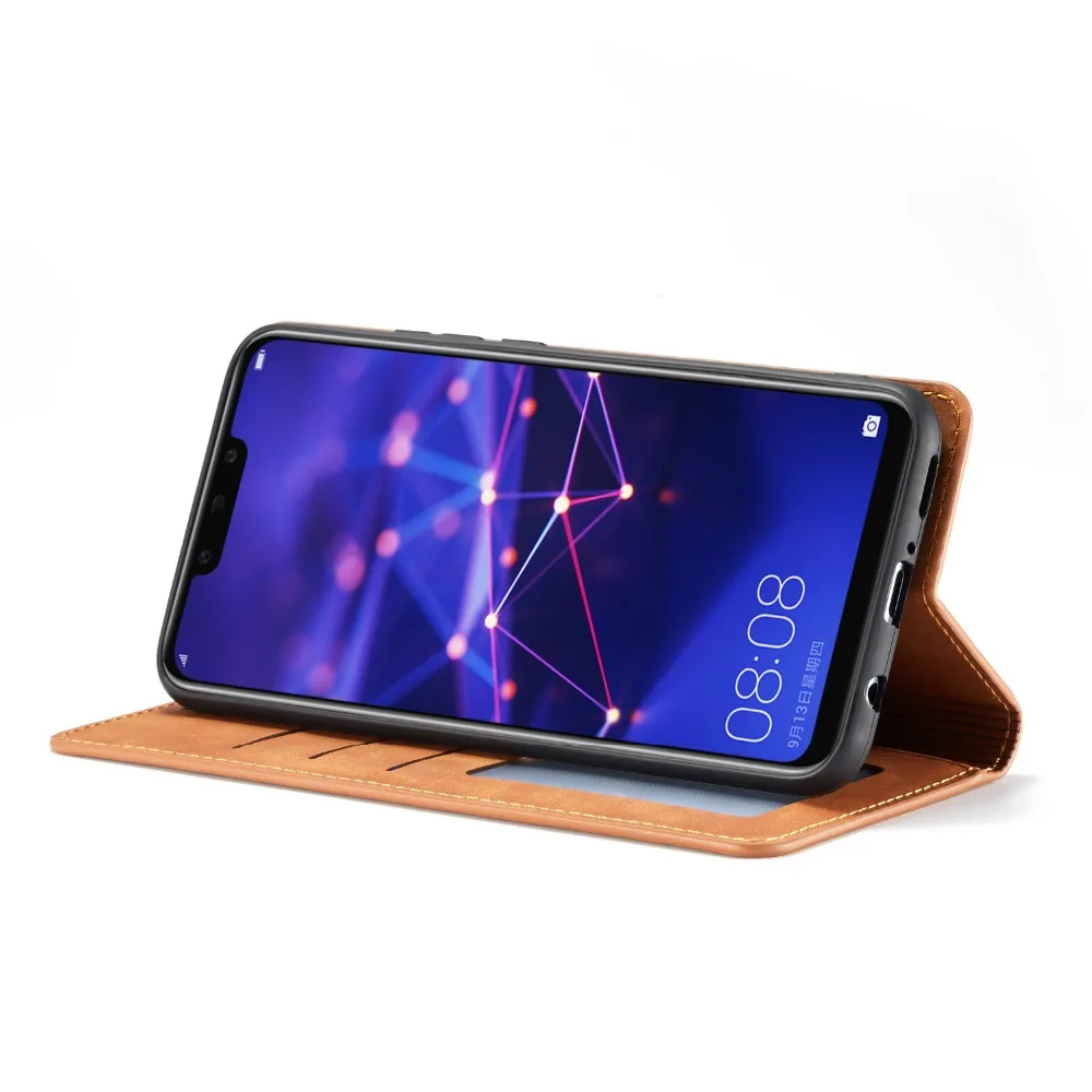 Прочный Магнитный кожаный чехол-кошелек для huawei mate 20 Lite mate 20 Роскошный чехол-подставка с отделением для карт откидная крышка huawei mate P20 Pro
