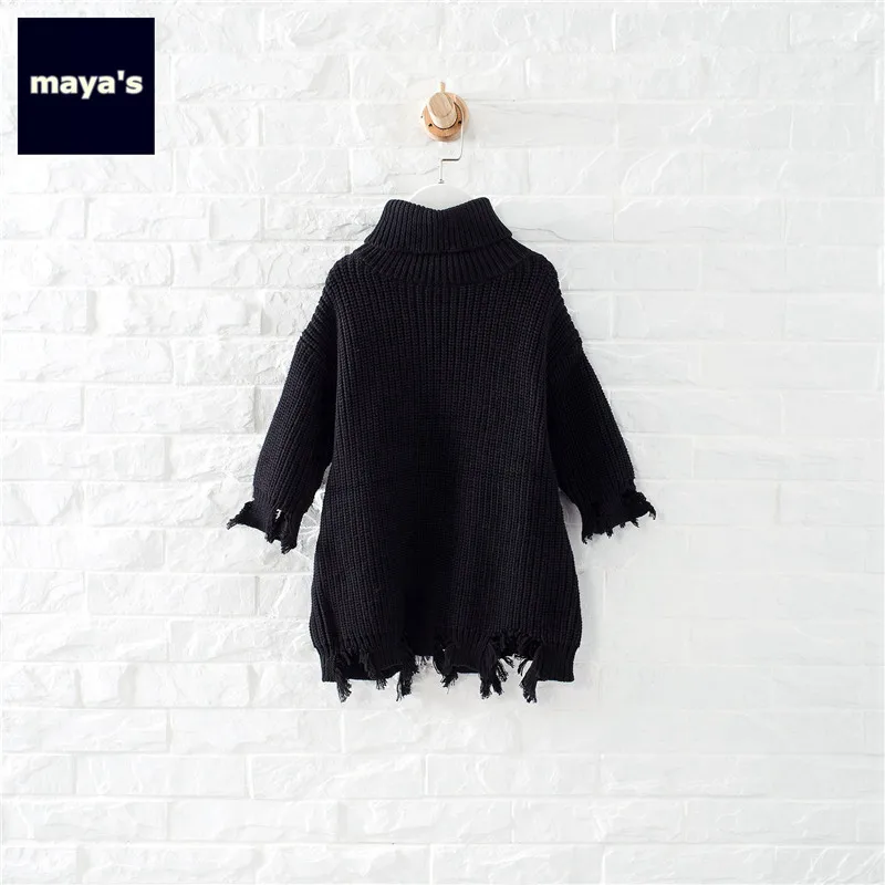 Mayas/модные черные вязаные зимние свитера для мальчиков хлопковые мягкие