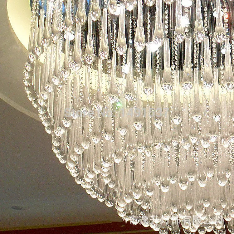 

NEW Mirror Ceiling Lights Large lighting stainless chassis with K9 Crystal factory outlets ET-0001