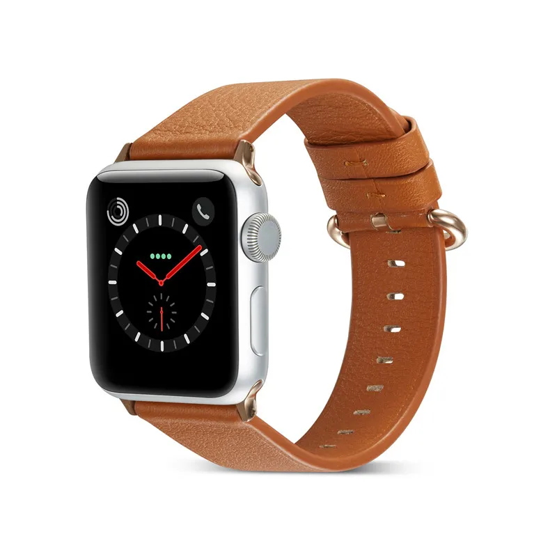 Для Apple Watch ремешок 44 мм 40 мм 42 мм 38 мм, Viotoo натуральная кожа оранжевый ремешок для Apple Watch для iWatch спортивные Ремешки для наручных часов