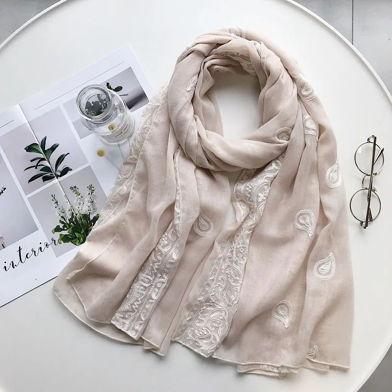 2021 простой вышитый искусственный хиджаб шарф макси-шарфы головные уборы Мужские