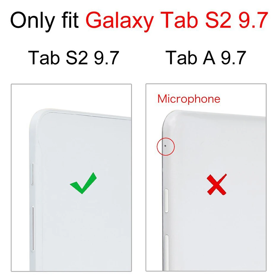 Вращающийся на 360 градусов чехол-подставка для Samsung Galaxy Tab S2 9 7 T815 T810 с ручным