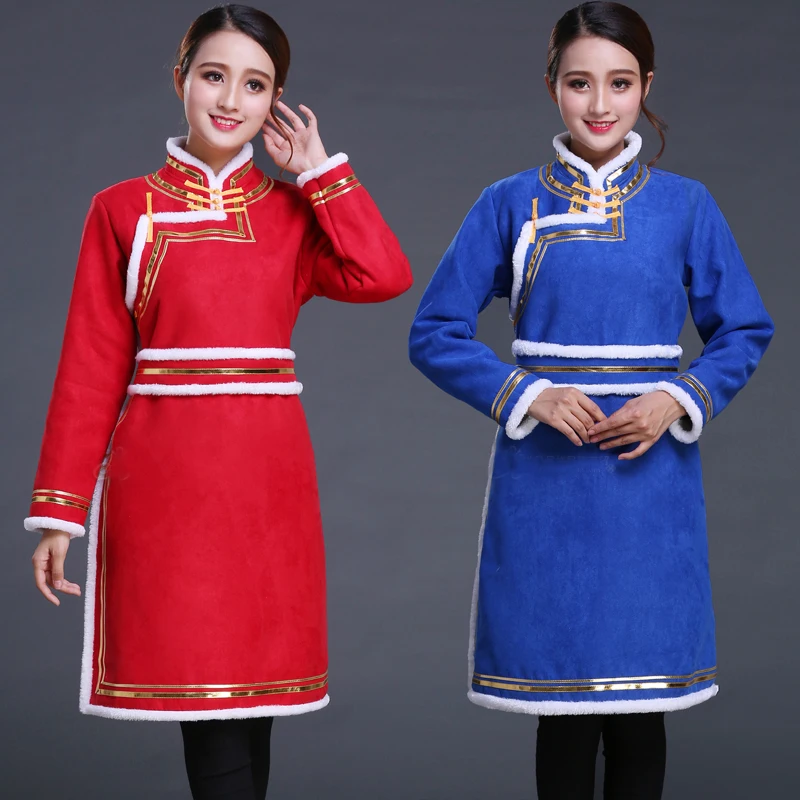 

Traditional Chinese Clothing Woman Asian National Dress Mongolia style tang suit Top Cosplay fancy costume oriental ethnic gown