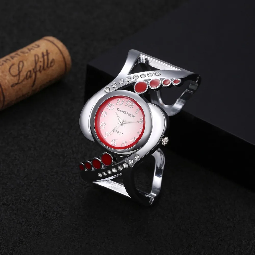 Дизайн женские наручные часы кварцевые роскошные relojes Стразы модные женские часы горячая Распродажа eleagnt mujer Часы - Цвет: Красный