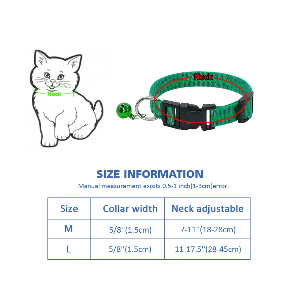 

Cat Dog Flea Collar Flea and Tick Collar Nylon Anti Pest Lice Collars Kill Lice Parasite Deworming for Small Medium Dog Cat