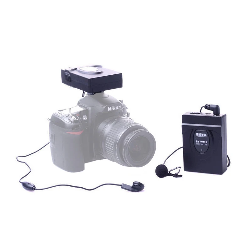 2 4 GHZ беспроводной микрофон BOYA BY WM5 для DSLR камеры видеокамеры Аудио рекордер DV 5D3 5DS