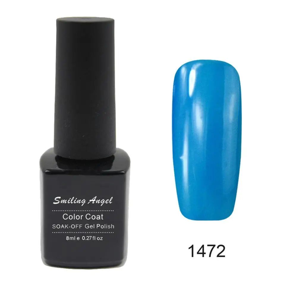 1472 Улыбчивый ангелочек Новые 8 мл GelPolish Гели для ногтей uv/LED Soak Off UV Гель для ногтей Лаки с высокое качество Vernis полу постоянный 05 - Цвет: 1472