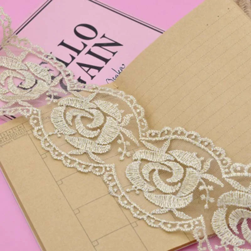 1yard Beautiful Lace Trim Ribbon DIY Apparel Sewing Wedding Clothing Gift Wrapping Accessories | Дом и сад