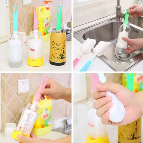 Кухонная ручка губка щетка бутылка детская чашка инструмент для мытья стекла