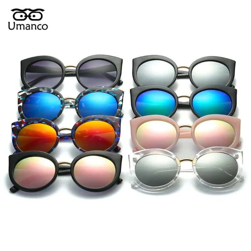 Umanco персонализированные модные солнцезащитные очки кошачий глаз женские летние