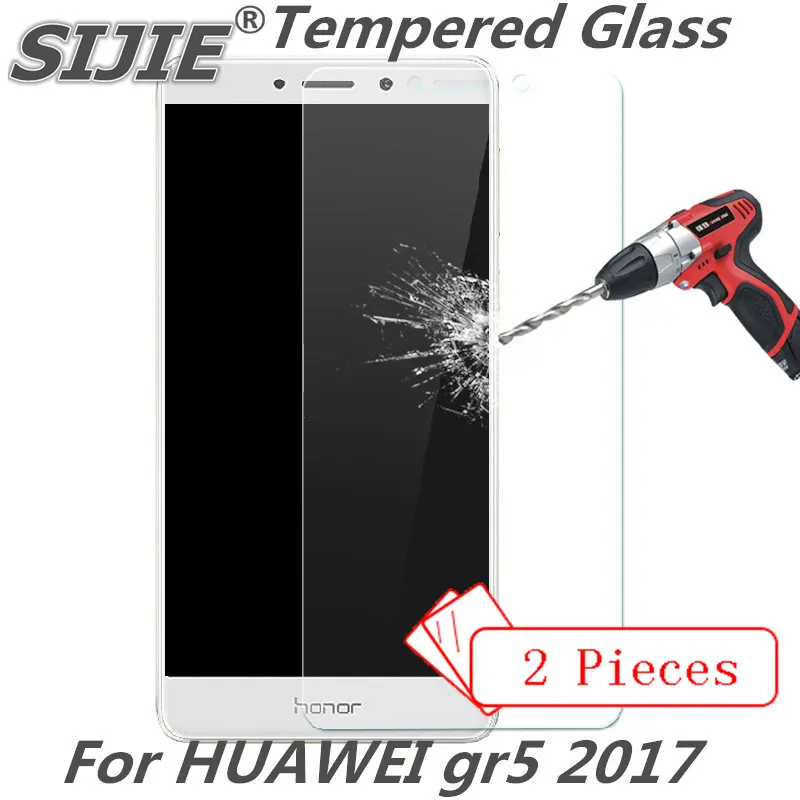 2 шт. закаленное стекло для HUAWEI gr5 2017 gr 5 Защитная крышка экрана дюймов смартфон 9H