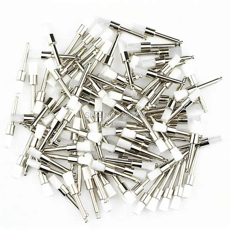 

High Quality Dental Lab Materials Nylon Latch Small Flat Polishing Polisher Prophy Cup Brushes Dentist Products