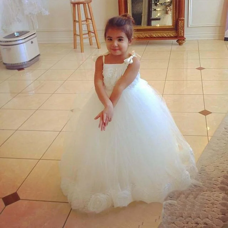 Симпатичные Потрясающие Детские платья для причастия 2019 девочек с белыми