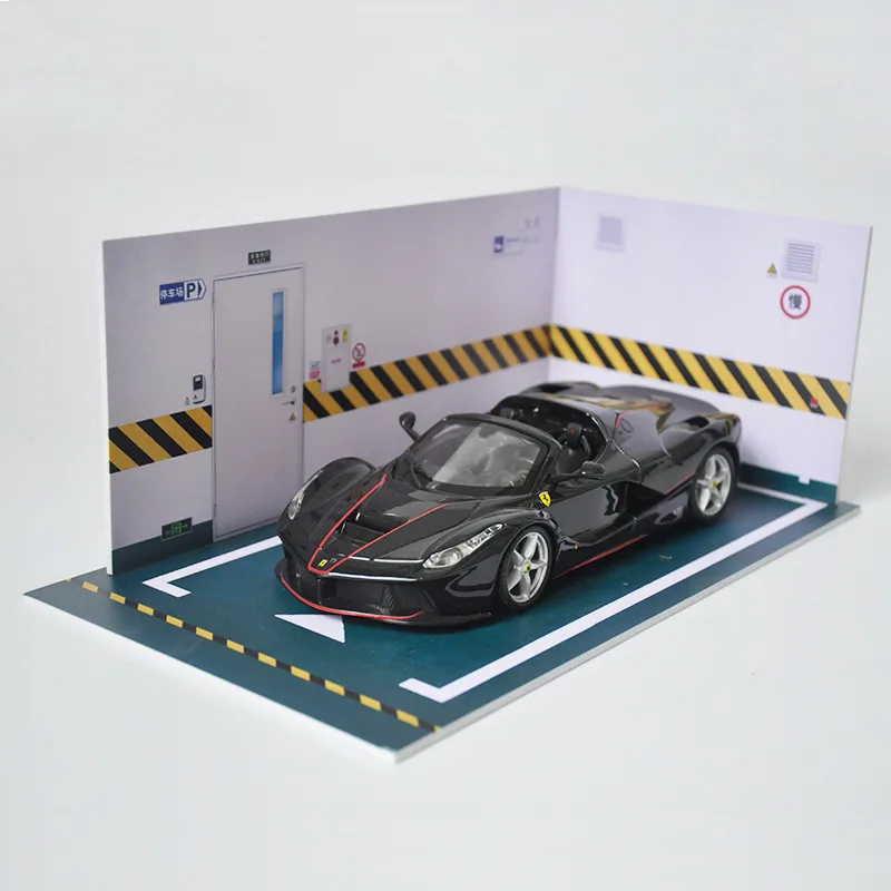 DIY игрушка головоломка 1:24 модель автомобиля гараж ПВХ парковочное место