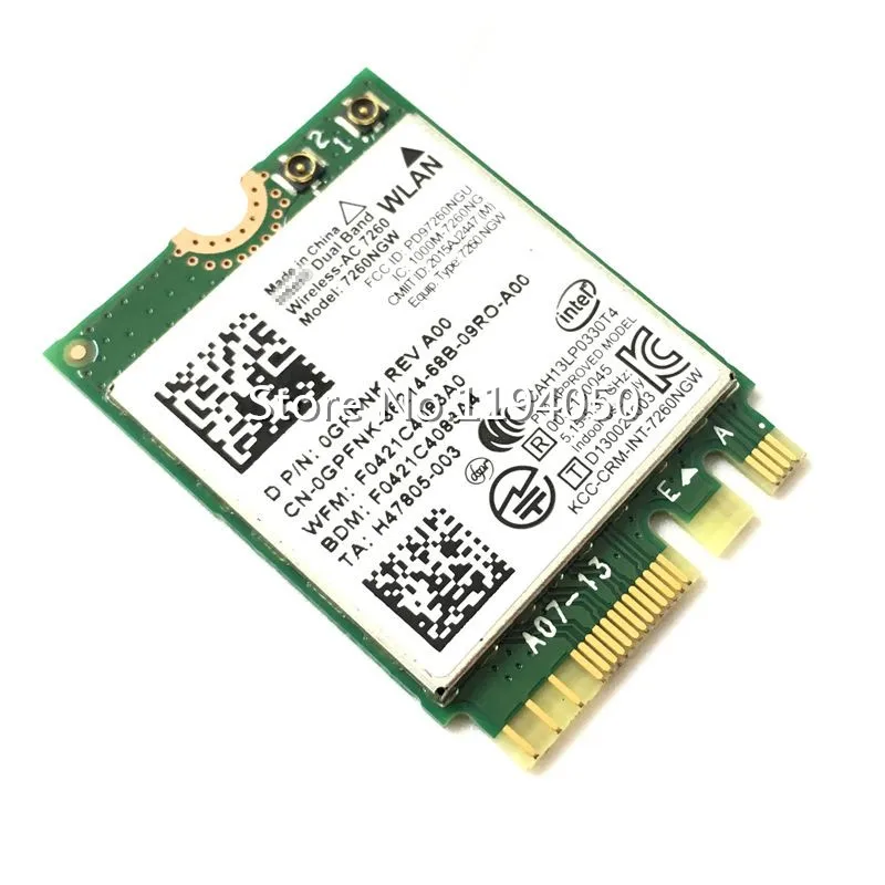 Совершенно новый двухдиапазонный беспроводной процессор Intel Dual Band Wireless-AC 7260 Plus 2x2