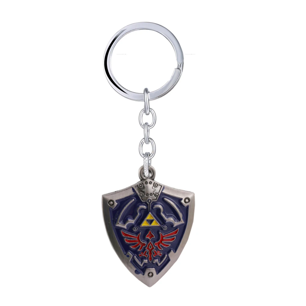 J Store Классическая игра Легенда о Зельде брелок для мужчин Металлический Щит Кулон фанаты игры сувенир sleutelhanger llaveros