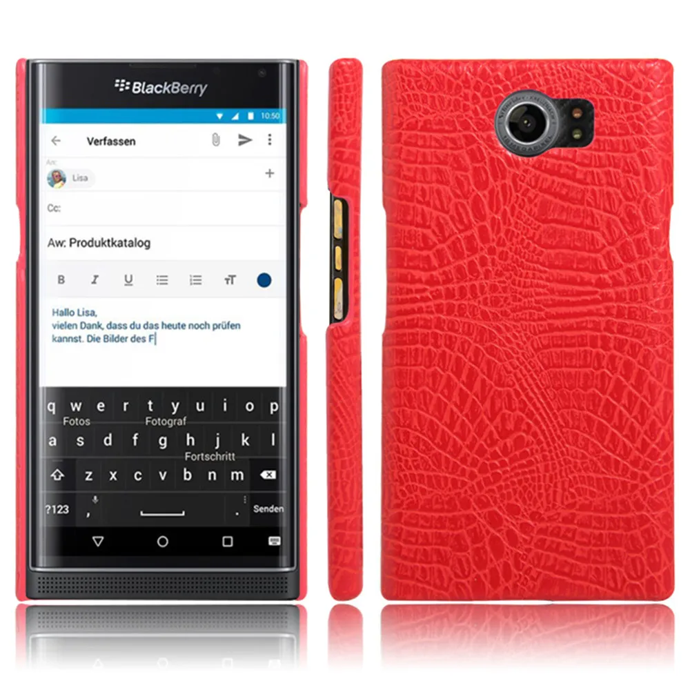 Кожаный чехол с крокодиловым узором Новое поступление forBlackBerry Priv Роскошный Ретро