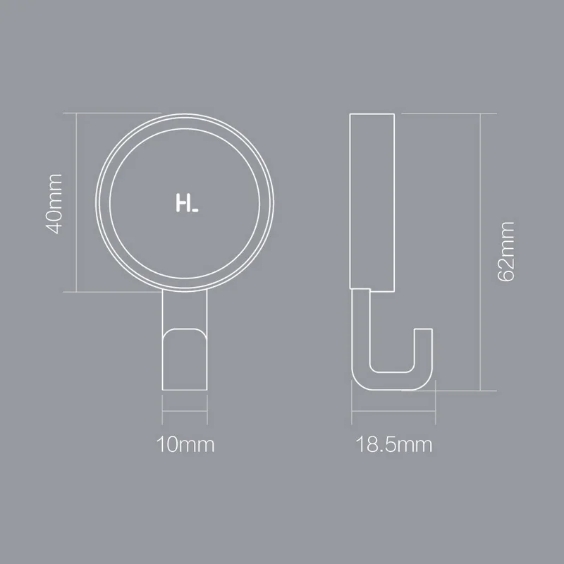 Настенные крючки Xiaomi Mijia HL домашние настенные Крючки 6 шт. компактный клей прочный