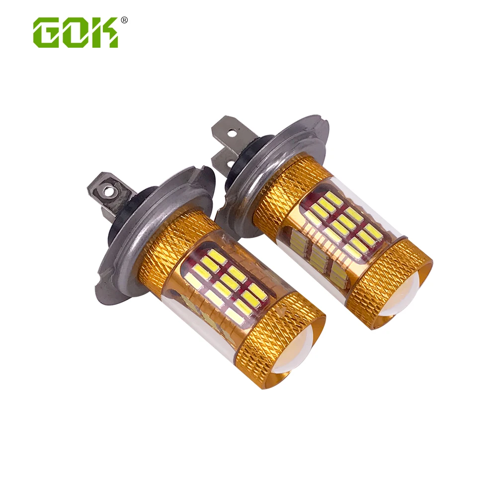 

50 x Автомобильные светодиодные лампы H7 30 Вт чип 4014 SMD 60LED лампы Автомобильные светодиодные фары H11 H4 H16 H7 противотуманные фары 12В