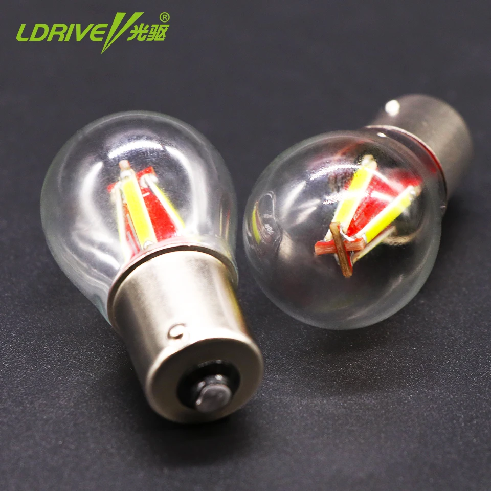 LDRIVE 1 шт 12v-28v 12v автомобильная лампа светильник 1156 BA15S P21W S25 нити чип Авто