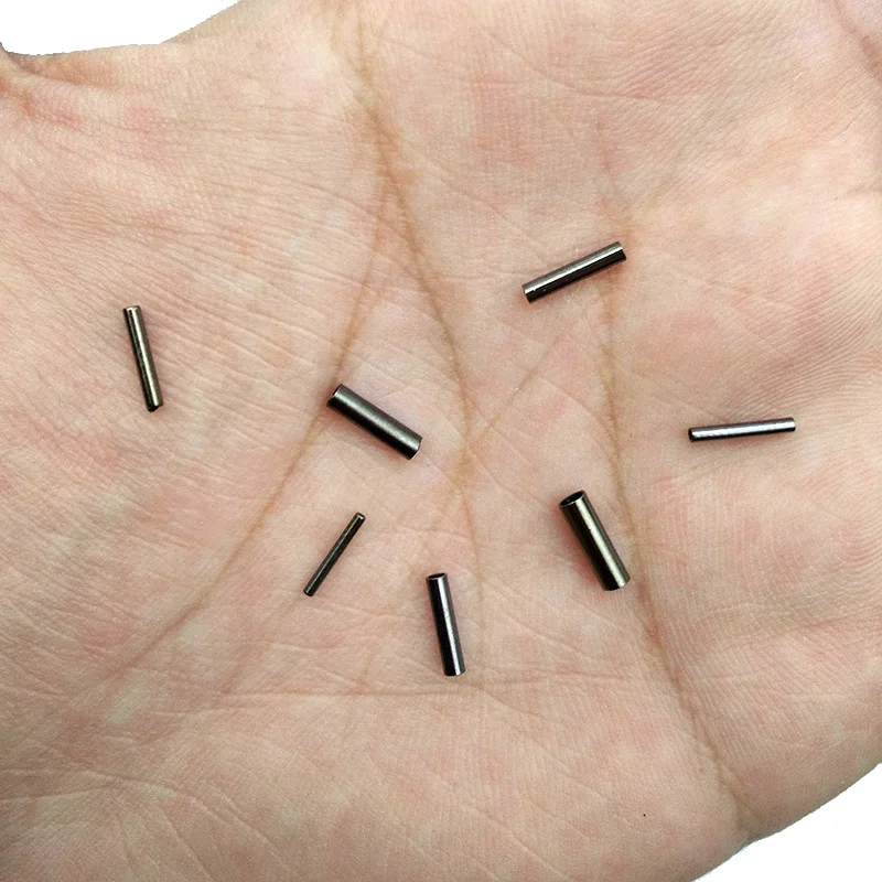 100 шт. черная круглая медная рыболовная трубка проволочная труба обжимные рукава