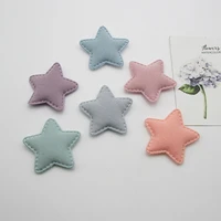 30pcslot 4 8cm star pads patches appliques for craft clothes sewing supplies diy hair clip accessories