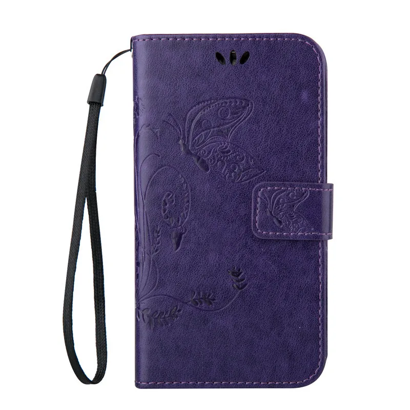 Purple Крышка для samsung Galaxy S8 S9 A8 плюс j2Pro A3 A5 j3 j5 j7 чехол бабочки на магните кожаный Fundas P02F - Цвет: Purple