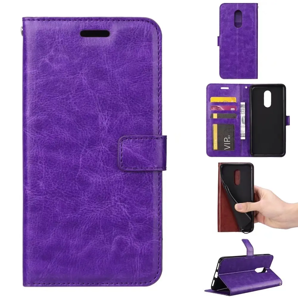 30 шт./лот чехол подставка из искусственной кожи Crazy Horse с отделением для карт Xiaomi MI