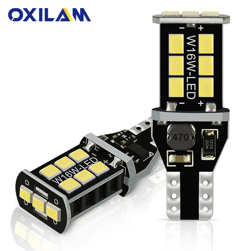 OXILAM 2 шт. Canbus T15 светодиодные фонари заднего хода W16W 921 912 лампочка резервная лампа