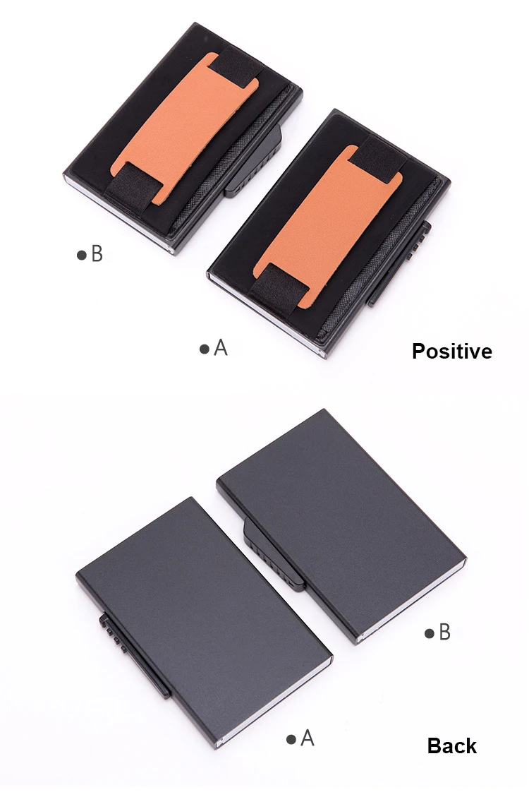 BISIGORO металлический корпус для карт мода RFID Блокировка держатель для карт Простой Высококачественный кошелек Повседневный многофункциональный кошелек для монет