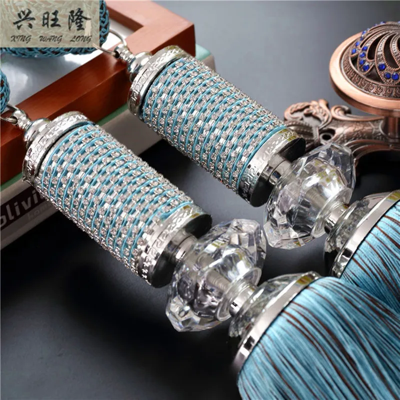 1 пара подвесных ремней XWL со стразами и кристаллами Аксессуары для штор с