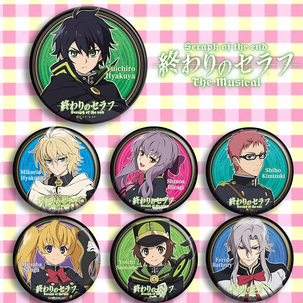 Обувь для косплея Аниме Owari no Seraph обувь персонажа Микаэла хякуя значок с