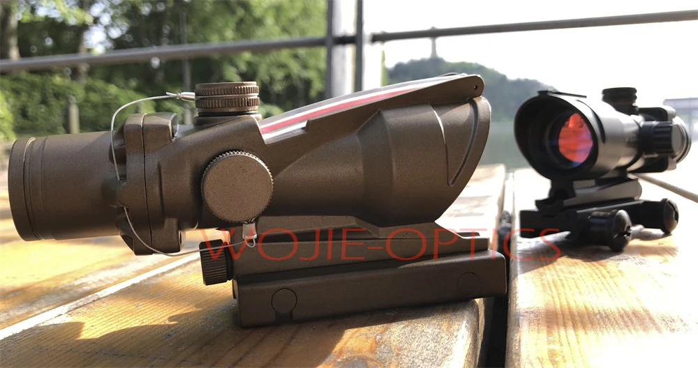 Trijicon T-eagle ACOG 1x32 оптические винтовки прицелы пятнистость красная точка M416 сетка с 20 мм креплениями прицел охотничья Оптика прицел