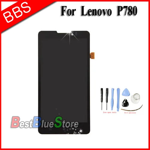 100% первоначально для lenovo P780 ЖК дисплей Экран дисплея + Инструменты Бесплатная