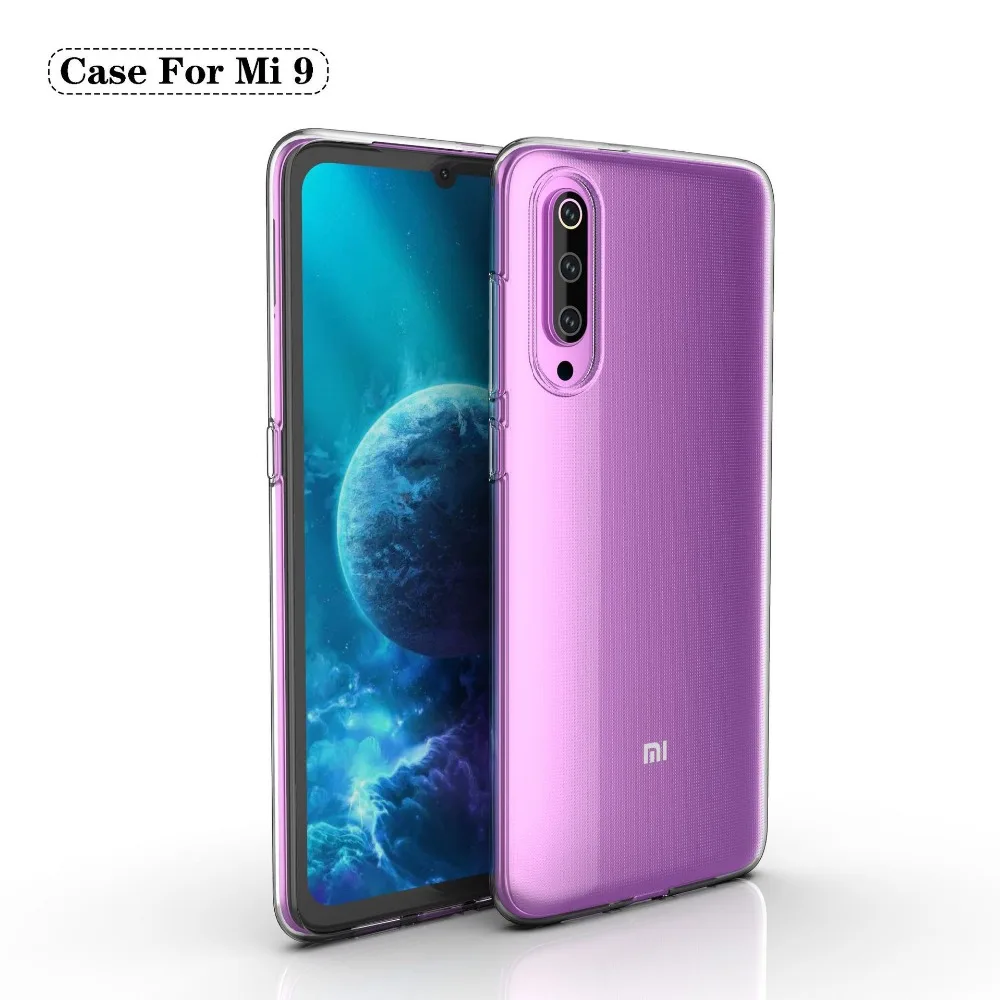 Прозрачный мягкий чехол из ТПУ для Mi 9 задняя крышка Xiaomi 8 Lite Redmi Note 7 6 5 тонкий