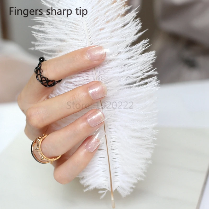 Модный красивый яркий цвет ногтей 2020 наименование длинной длины 20 шт нежный