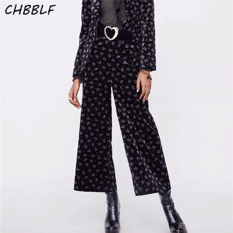 CHBBLF женщин элегантный бархатный пиджак карманы Зубчатый воротник пальто с длинными рукавами Женский Стильный Верхняя одежда Пальто NJN1290