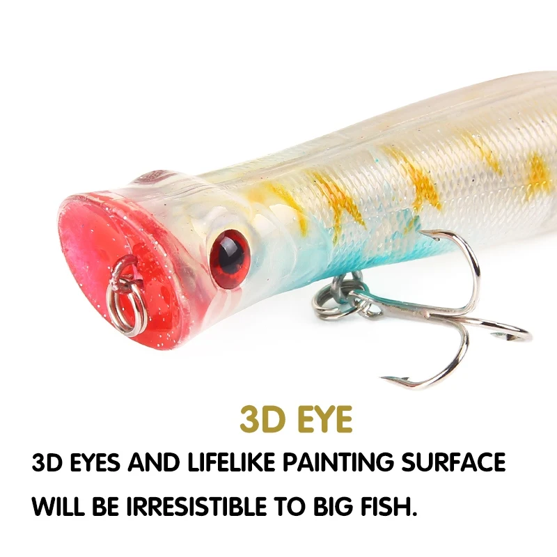 SEAPESCA Topwater Popper рыболовная приманка 80 мм 11 5 г Crankbaits Isca искусственные жесткие