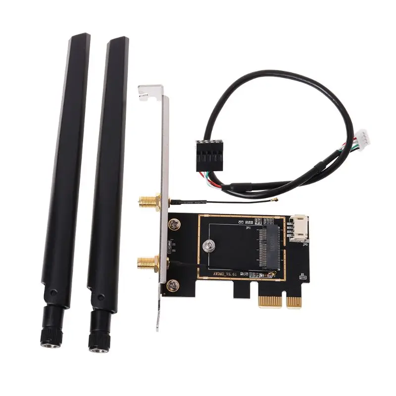M.2 К конвертер PCI-E Настольный Беспроводной Wi-Fi Bluetooth сетевая карта плата адаптера