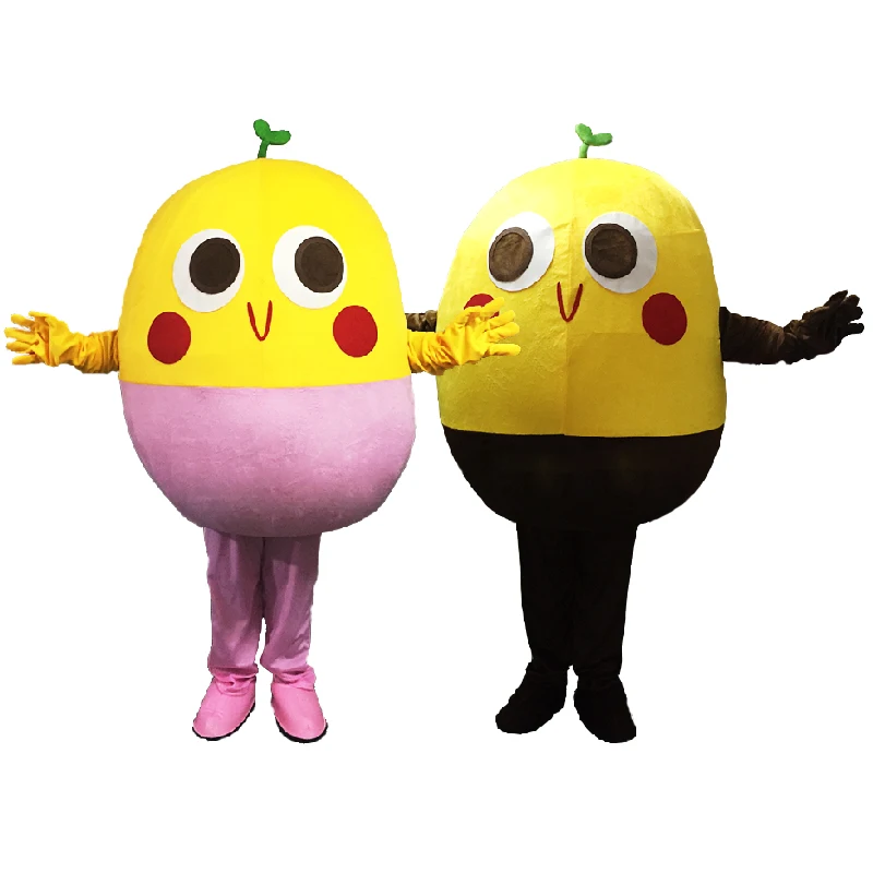 

Hot Sale Cute Adult Soybean Mascot Costume Bean Adult Legumina Fancy Dress Cartoon Outfit Suit