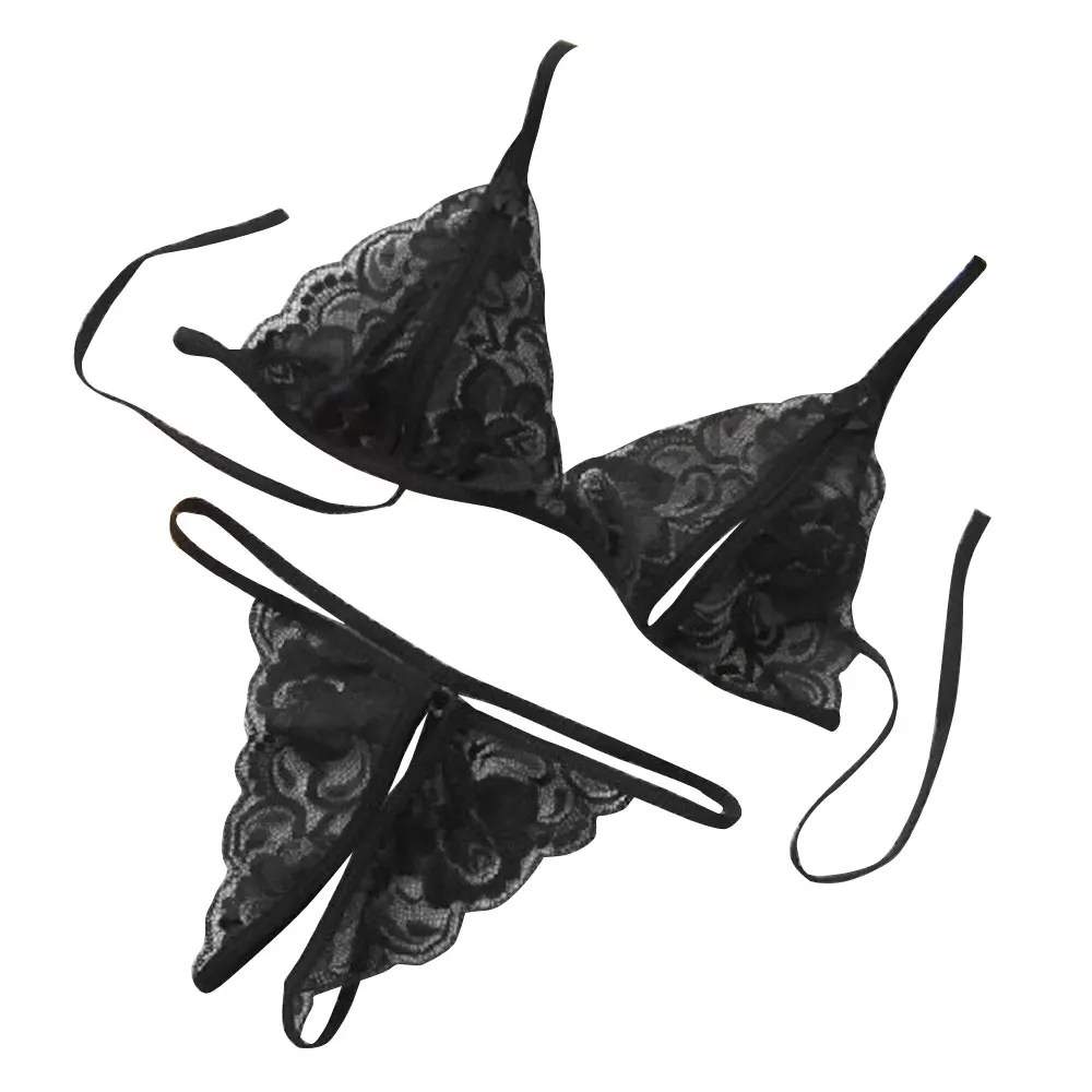 Комплект сексуального женского белья из 2 предметов кружевной комплект нижнего