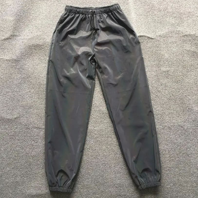 Штаны мужские женские яркие светоотражающие в стиле хип-хоп для ночных