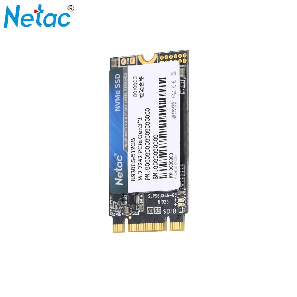 Netac N930ES Накопитель SSD с протоколом NVME M.2 2242 SSD Gen3* 2 PCIe 3D MLC/TLC NAND Flash Solid State Drive 128 GB 256 GB 512 GB